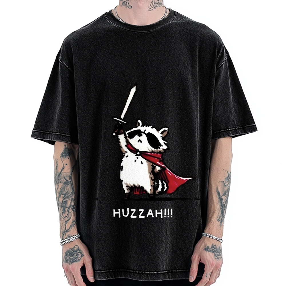 Huzzah Racoon Vintage Washed T-shirt