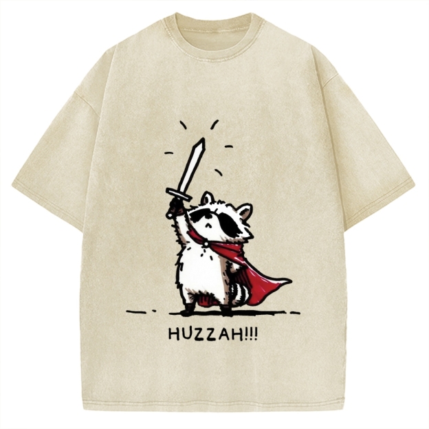 Huzzah Racoon Vintage Washed T-shirt