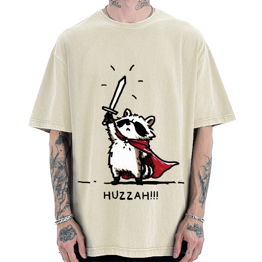 Huzzah Racoon Vintage Washed T-shirt