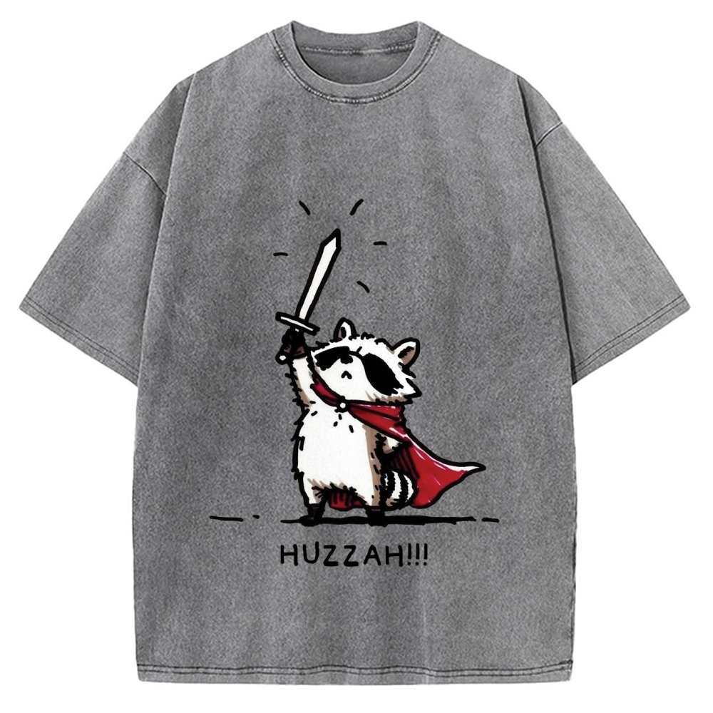 Huzzah Racoon Vintage Washed T-shirt
