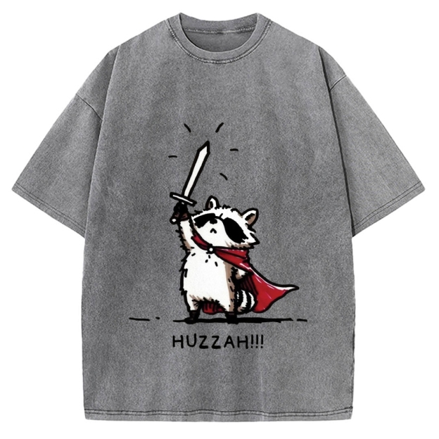 Huzzah Racoon Vintage Washed T-shirt