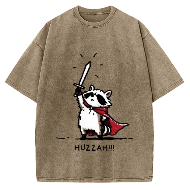 Huzzah Racoon Vintage Washed T-shirt