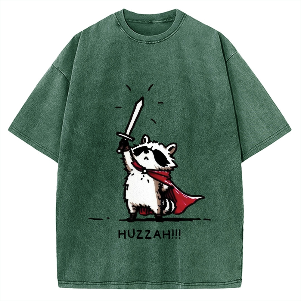 Huzzah Racoon Vintage Washed T-shirt