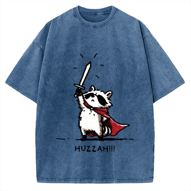 Huzzah Racoon Vintage Washed T-shirt
