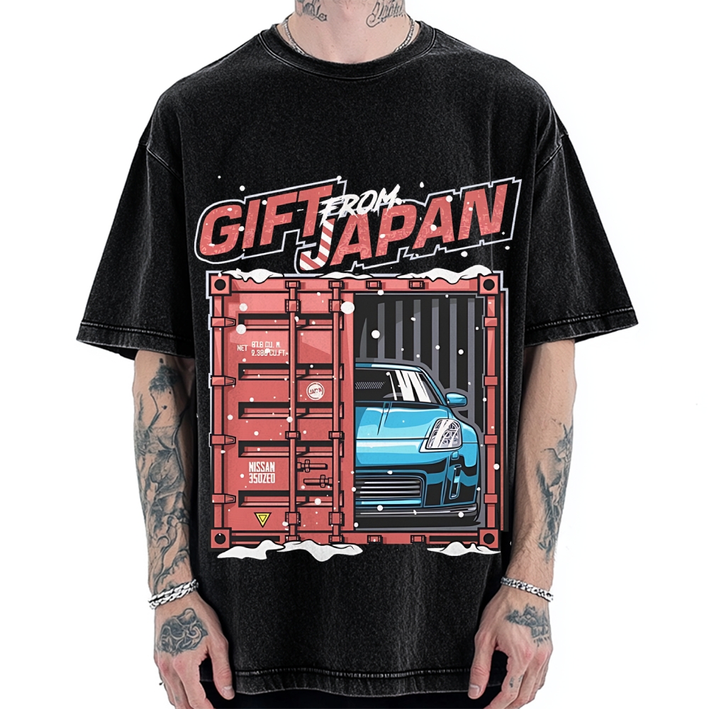 350z z33 JDM Christmas Gift From Japan Vintage Washed T-shirt