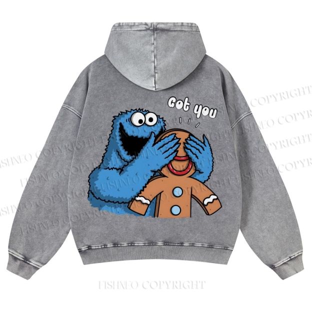 Casual Got You Cookie Monster Washed Hoodie