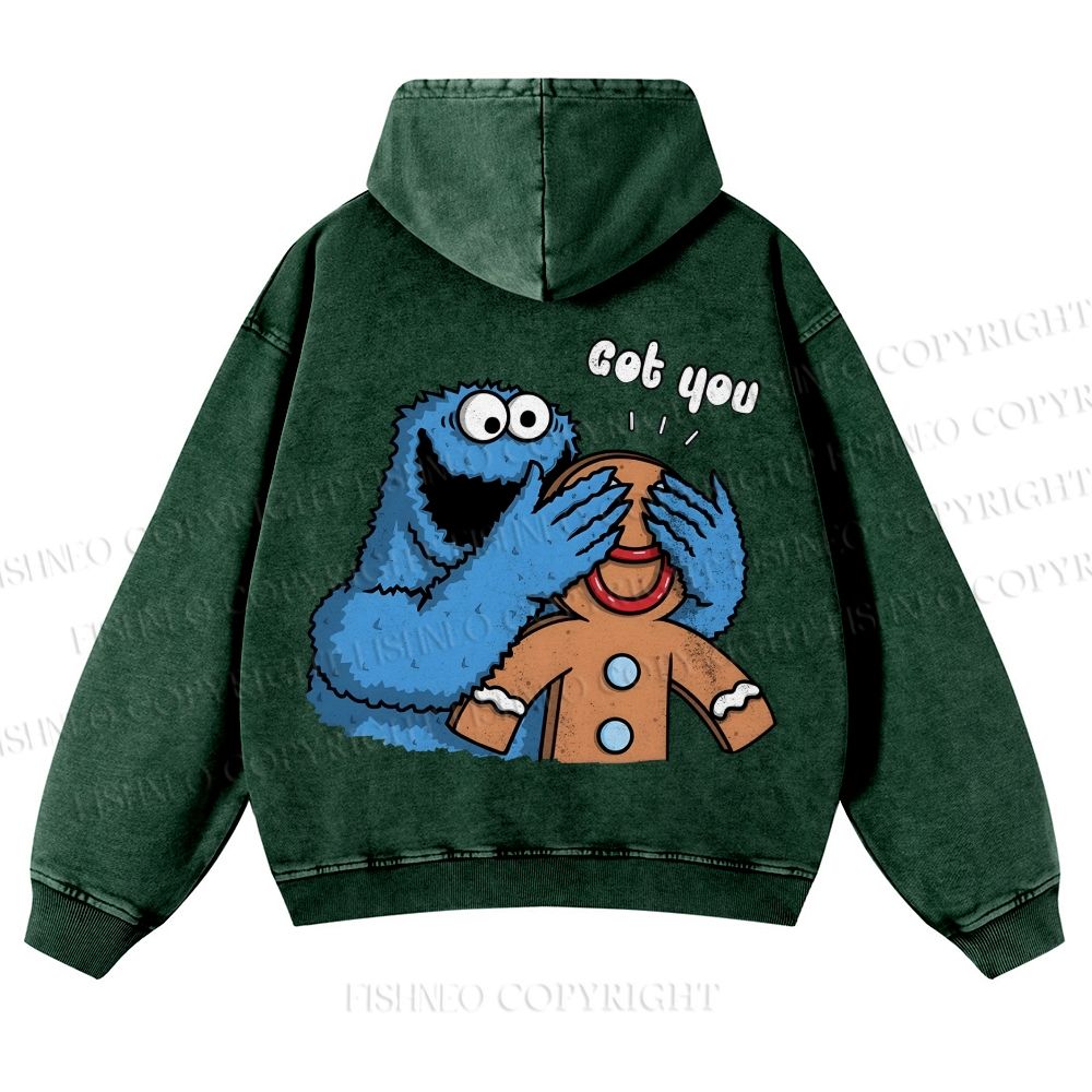 Casual Got You Cookie Monster Washed Hoodie