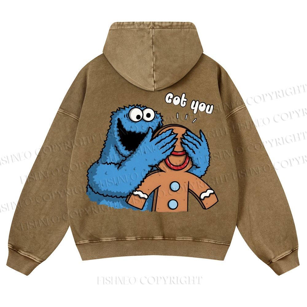Casual Got You Cookie Monster Washed Hoodie