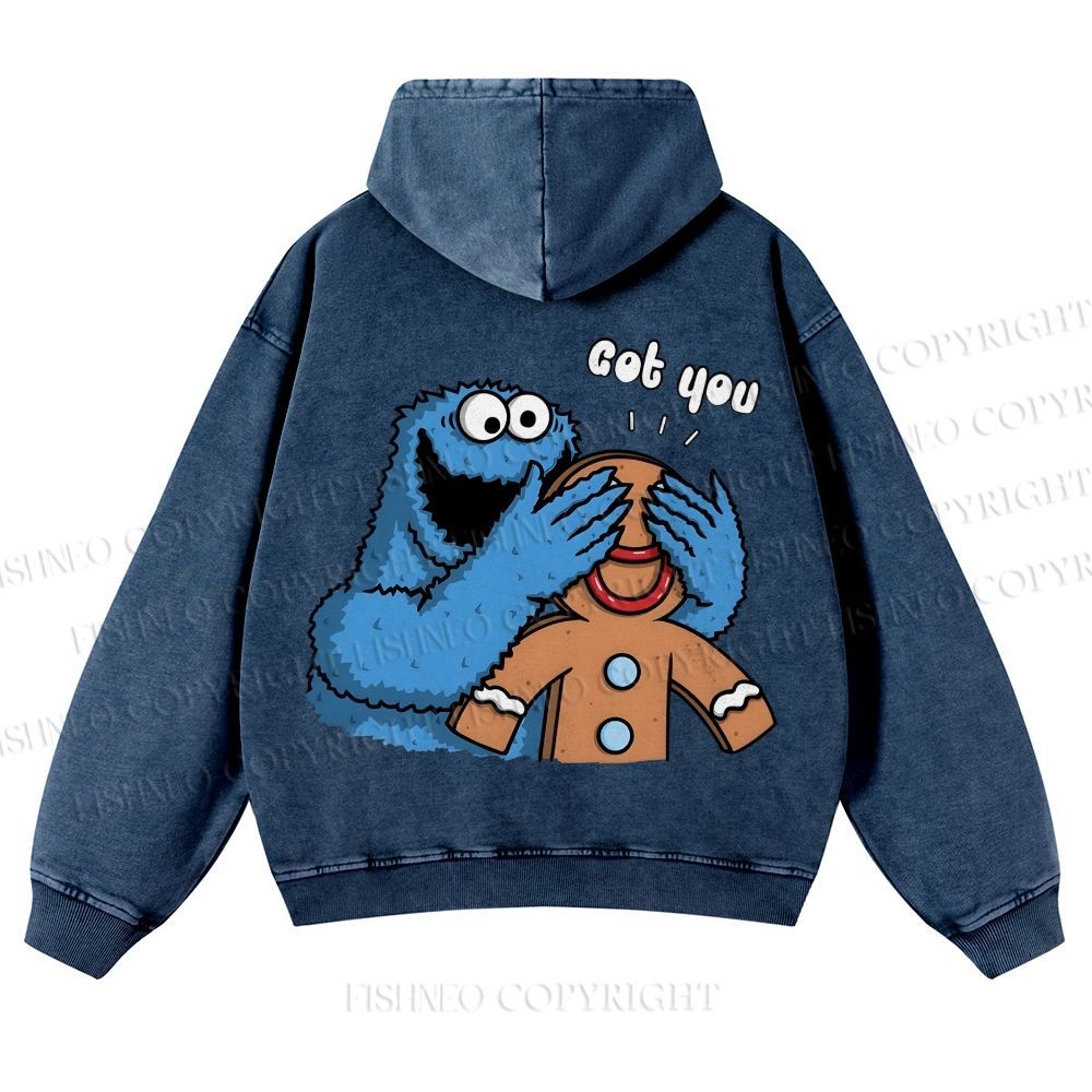 Casual Got You Cookie Monster Washed Hoodie