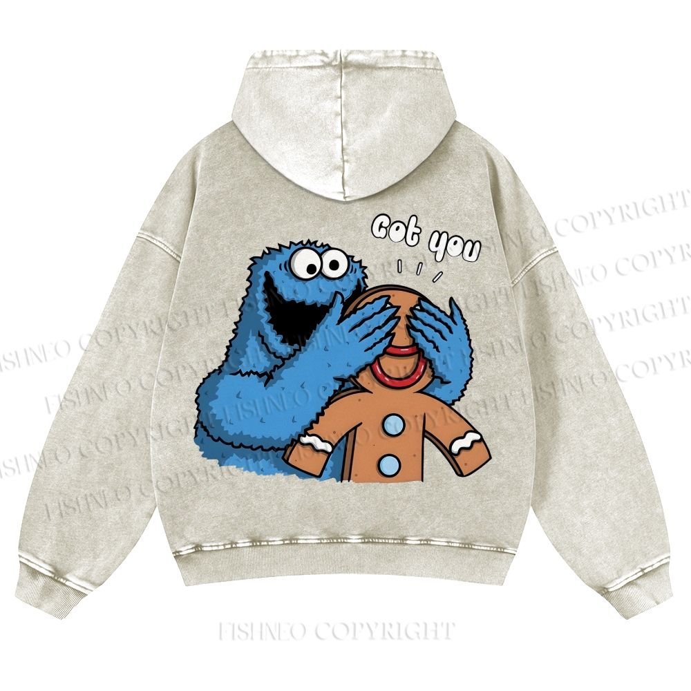 Casual Got You Cookie Monster Washed Hoodie