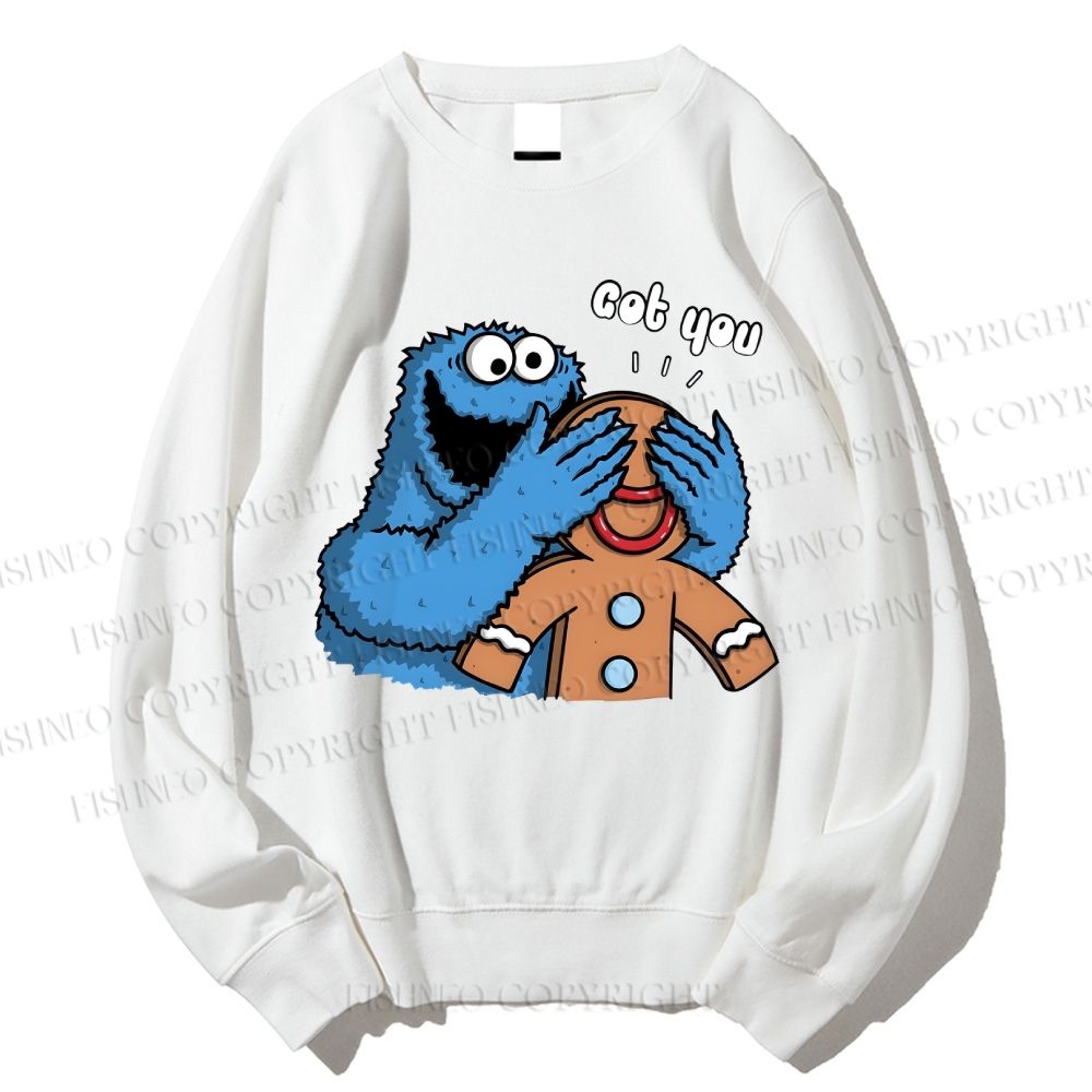 Unisex Got You Cookie Monster Printed Sweatshirt