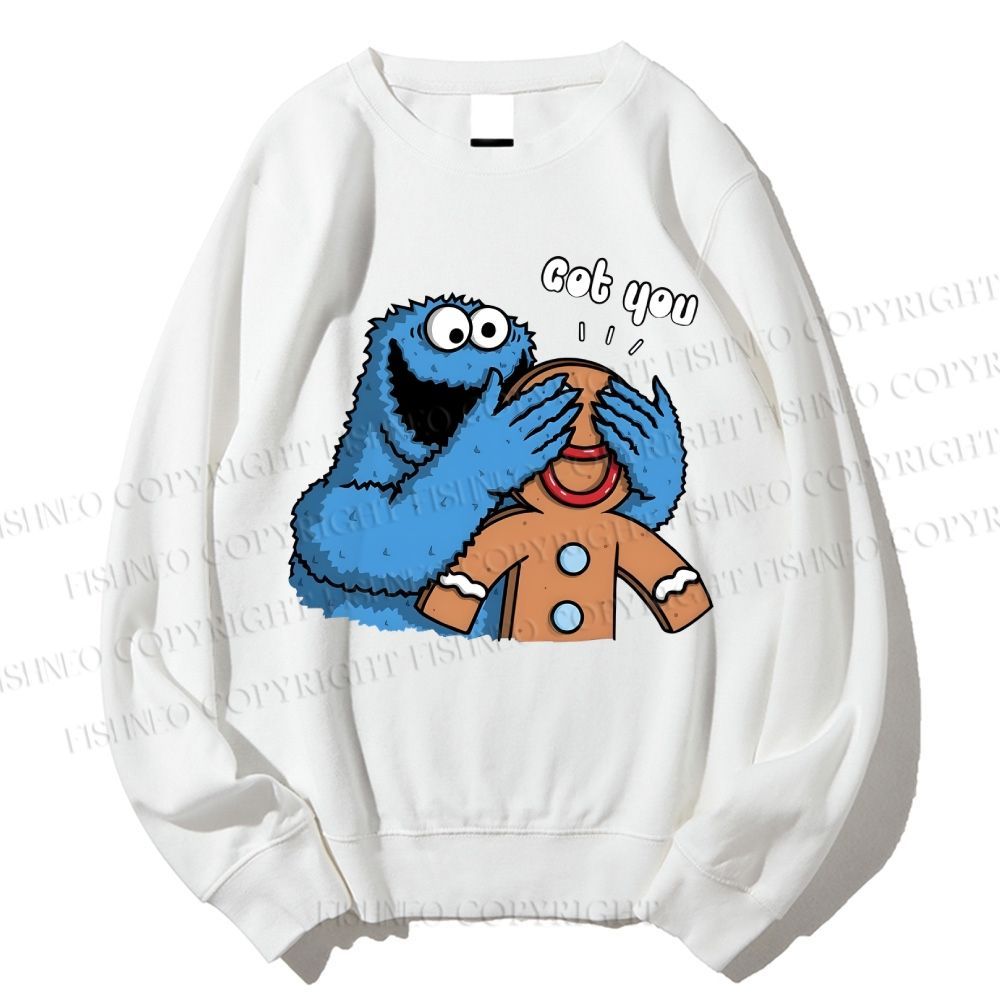 Unisex Got You Cookie Monster Printed Sweatshirt