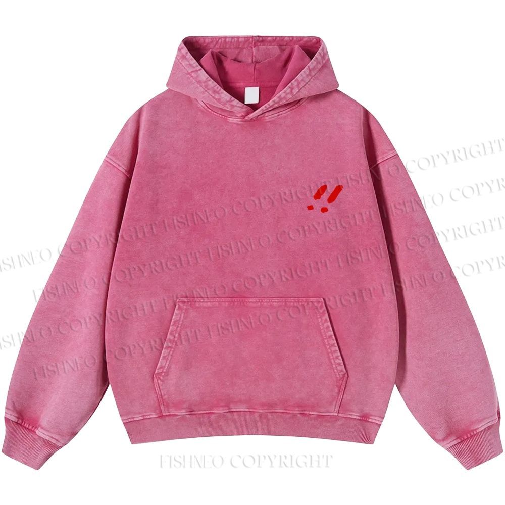 Unisex Casual Godzilla Graffiti Printed Double-sided Washed Hoodie