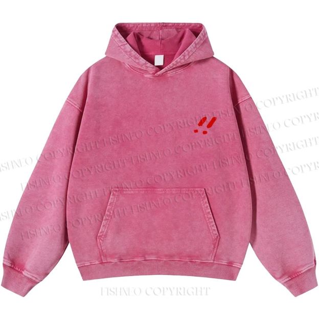 Unisex Casual Godzilla Graffiti Printed Double-sided Washed Hoodie