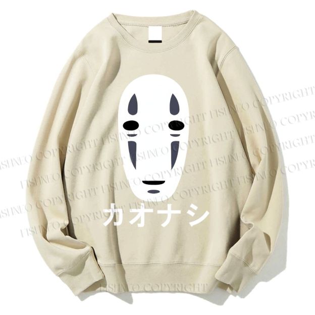 Unisex Faceless Man Printed Sweatshirt
