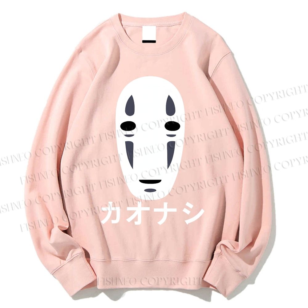 Unisex Faceless Man Printed Sweatshirt