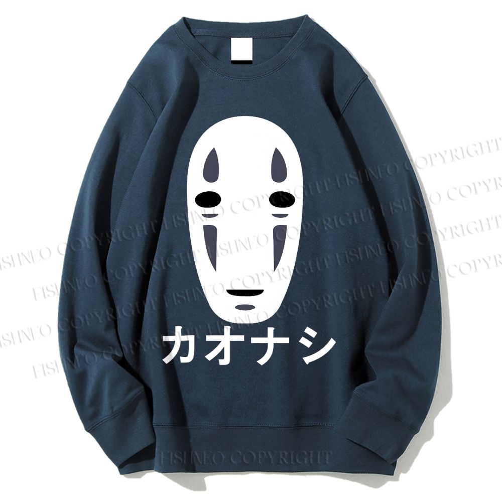 Unisex Faceless Man Printed Sweatshirt
