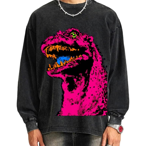 Unisex Neon Roar Vintage Washed Sweatshirts