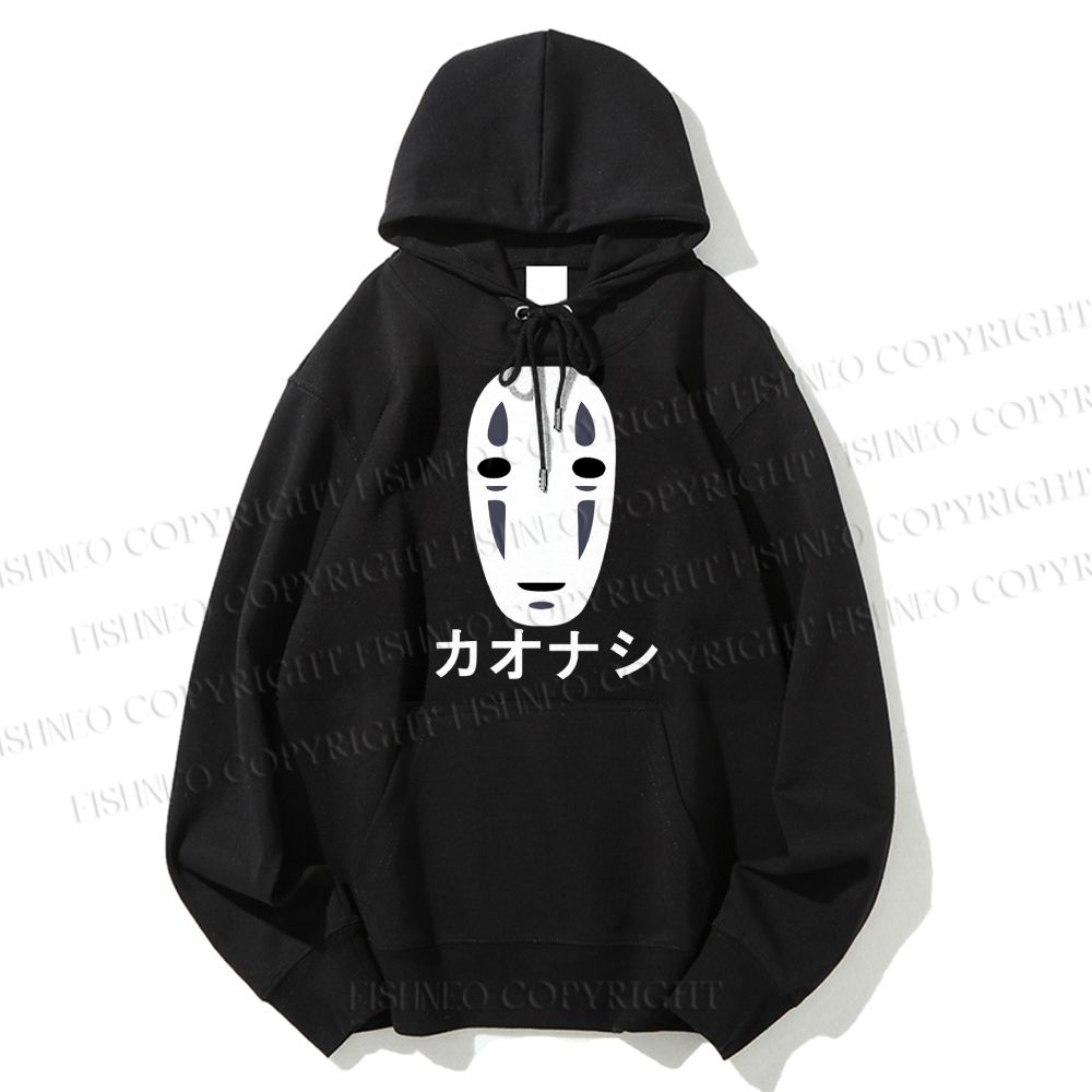 Unisex Casual Cotton Faceless Man Printed Hoodie