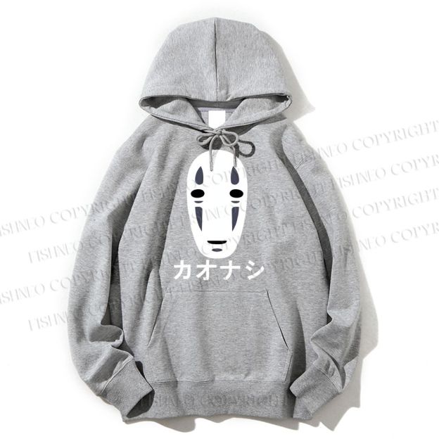 Unisex Casual Cotton Faceless Man Printed Hoodie