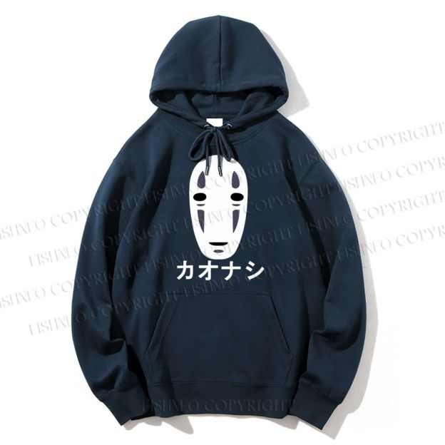 Unisex Casual Cotton Faceless Man Printed Hoodie