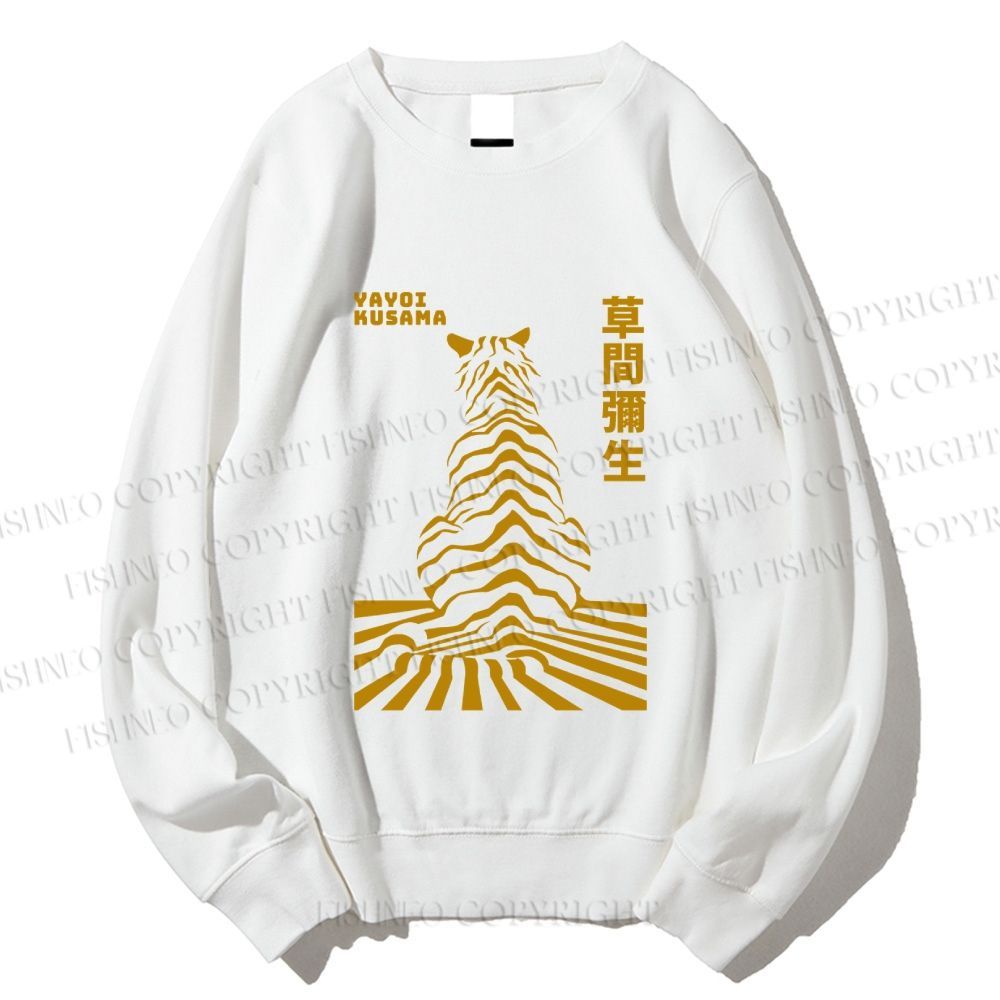 Unisex Japanese Yayoi Kusama Panther Printed Sweatshirt