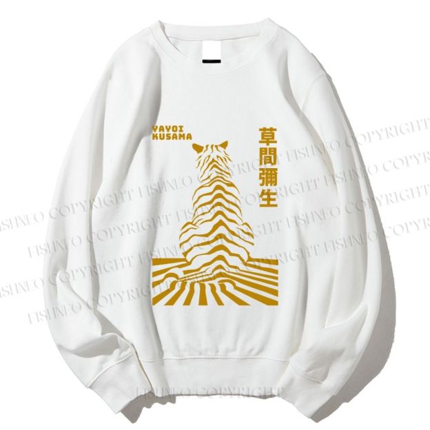 Unisex Japanese Yayoi Kusama Panther Printed Sweatshirt