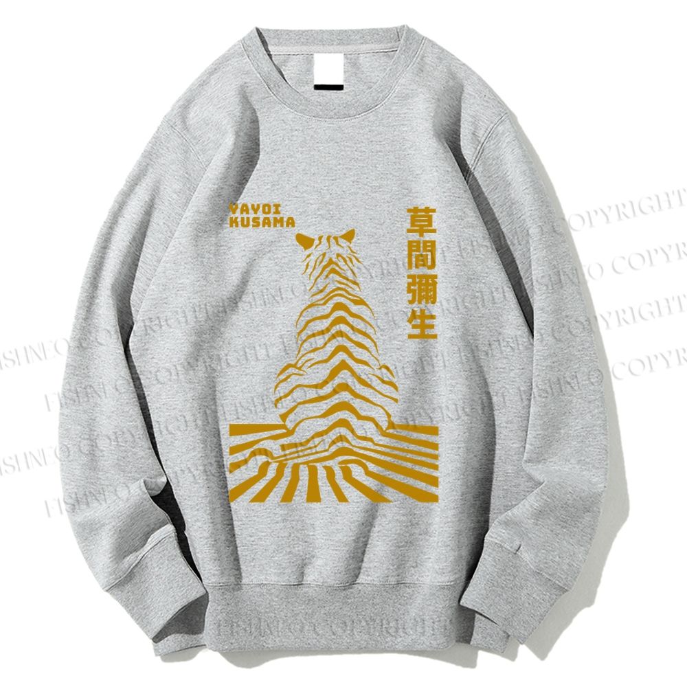 Unisex Japanese Yayoi Kusama Panther Printed Sweatshirt