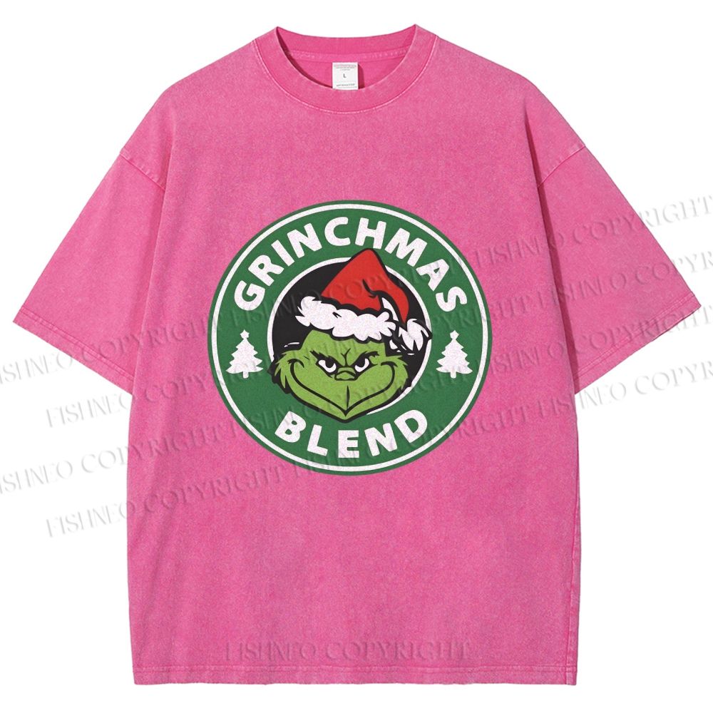 Unisex Grinchmas Blend Printed Washed Tee