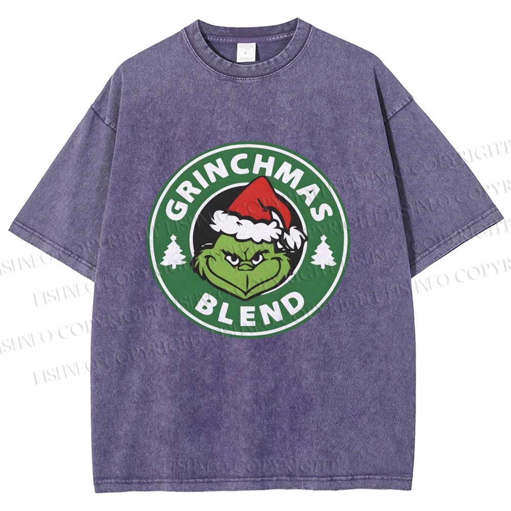 Unisex Grinchmas Blend Printed Washed Tee