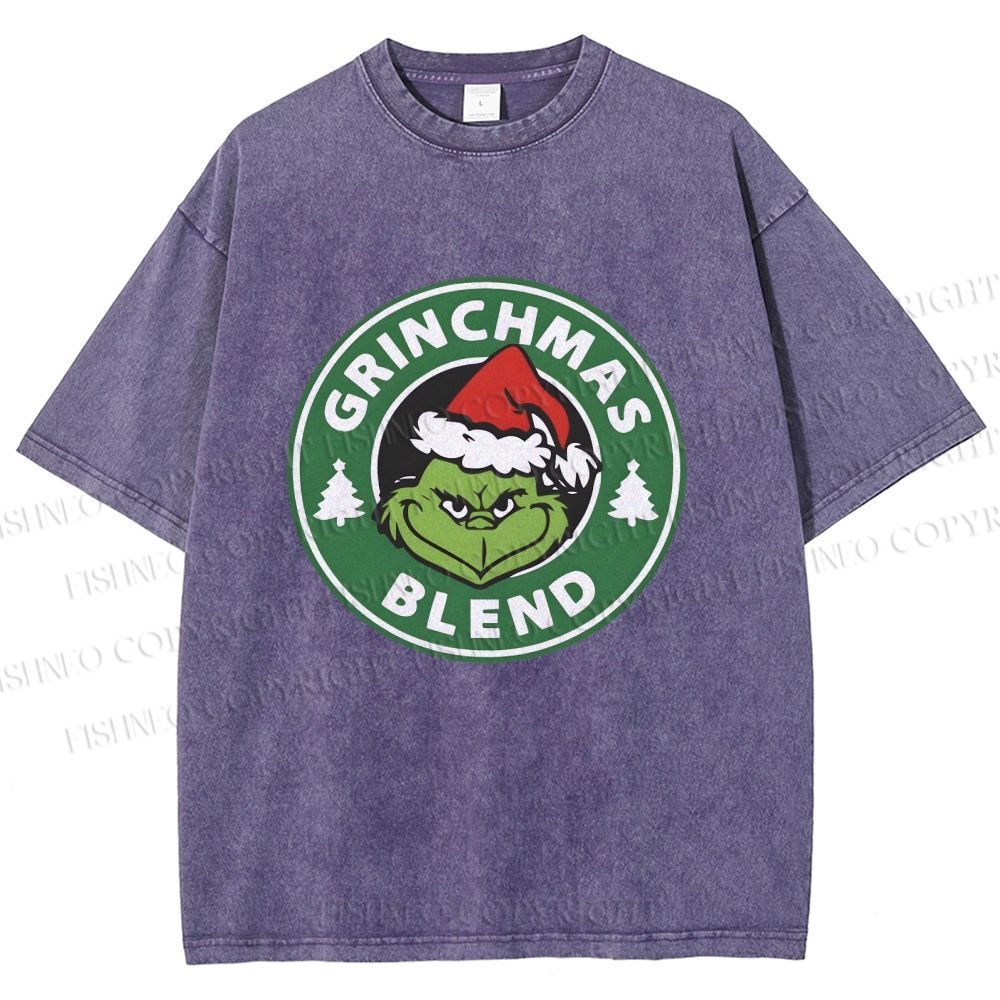 Unisex Grinchmas Blend Printed Washed Tee