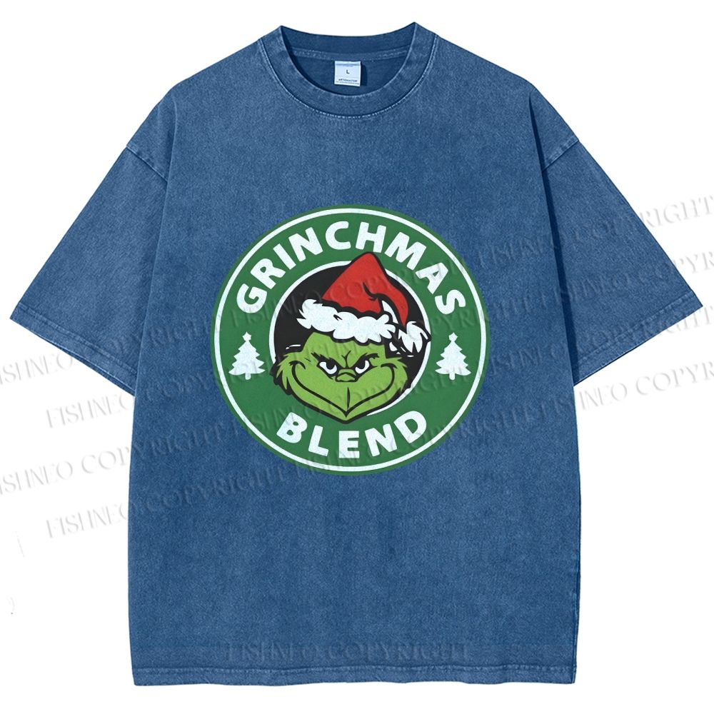 Unisex Grinchmas Blend Printed Washed Tee