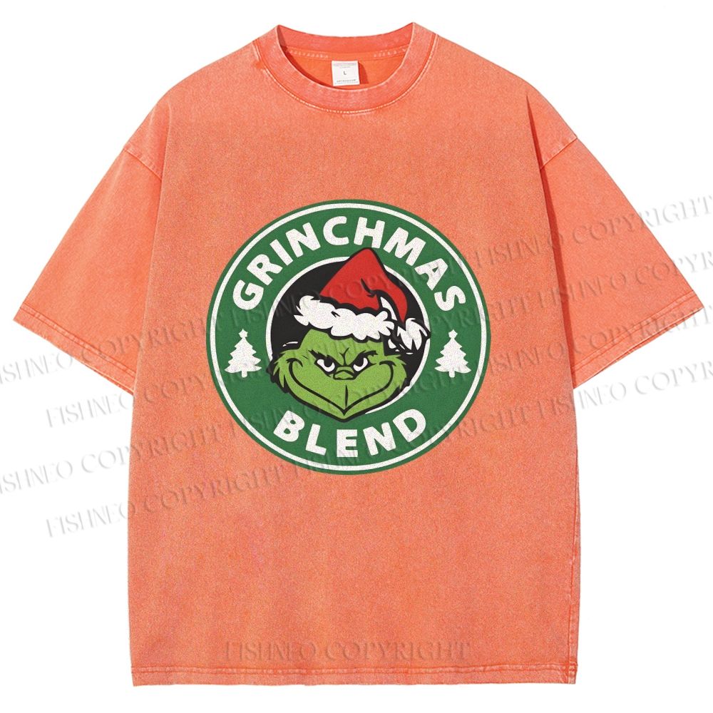 Unisex Grinchmas Blend Printed Washed Tee