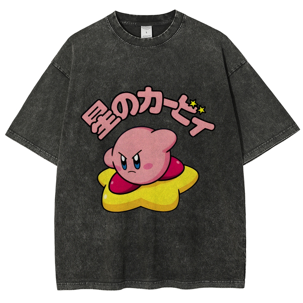 Kirby Vintage Wash Japanese Design T-Shirt
