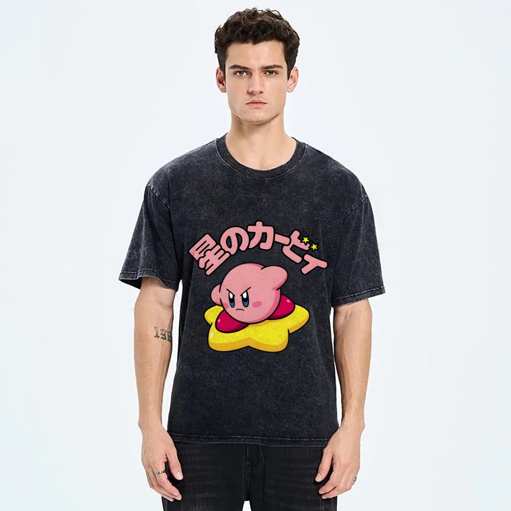 Kirby Vintage Wash Japanese Design T-Shirt