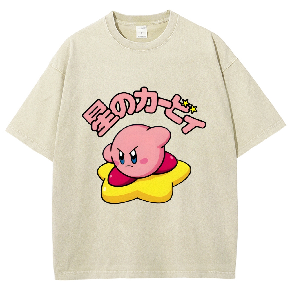 Kirby Vintage Wash Japanese Design T-Shirt
