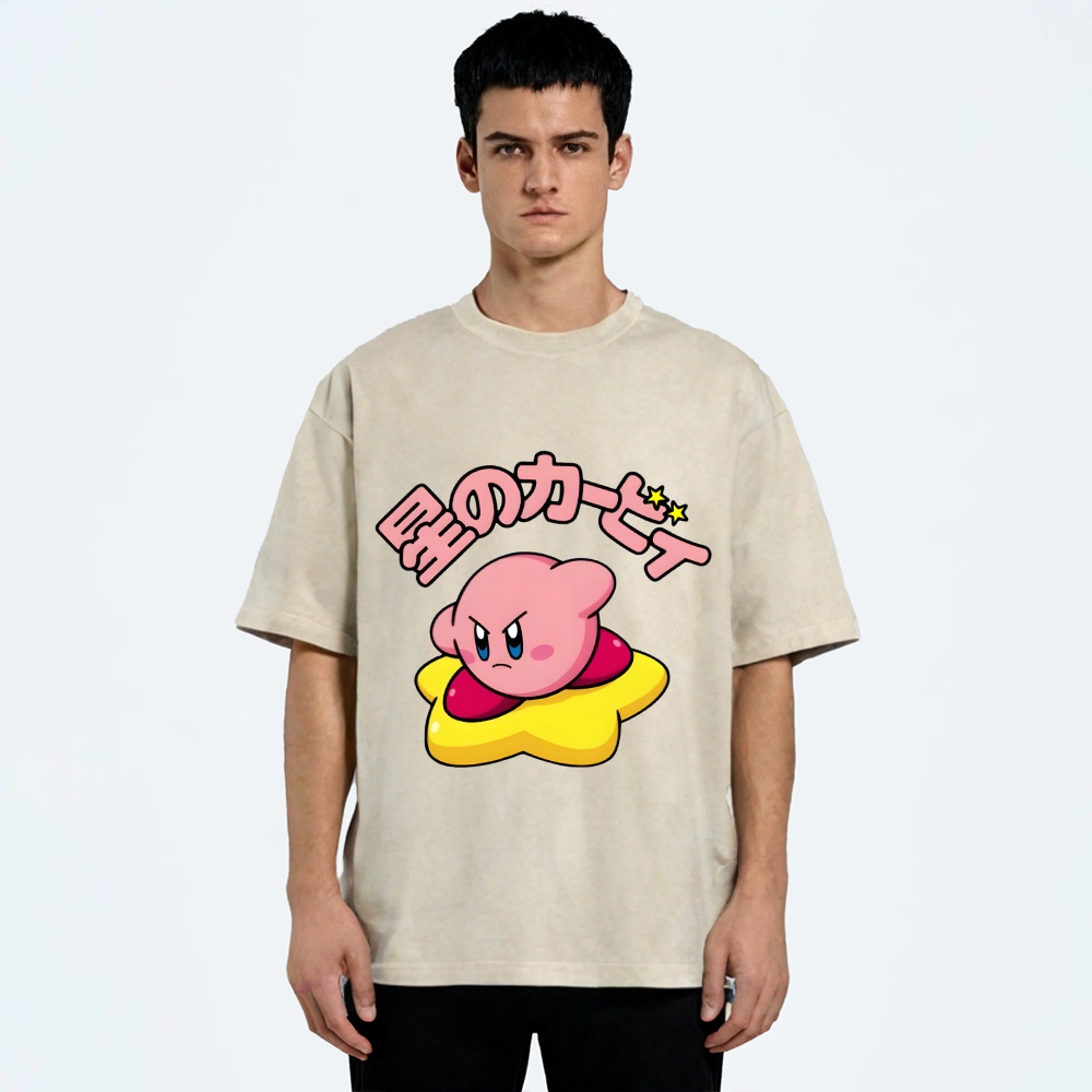 Kirby Vintage Wash Japanese Design T-Shirt