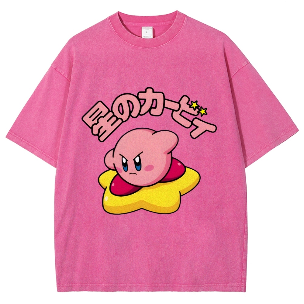 Kirby Vintage Wash Japanese Design T-Shirt