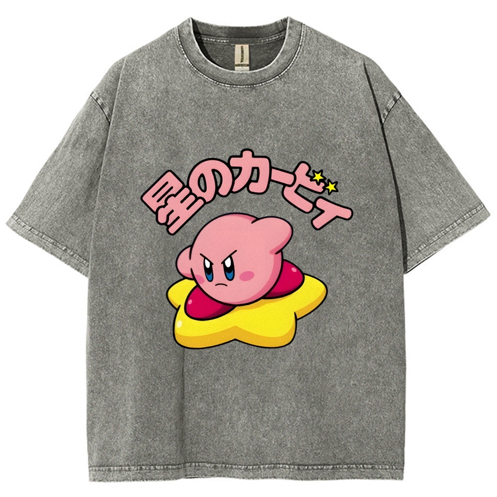 Kirby Vintage Wash Japanese Design T-Shirt