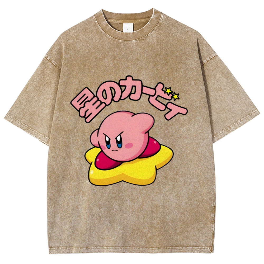 Kirby Vintage Wash Japanese Design T-Shirt