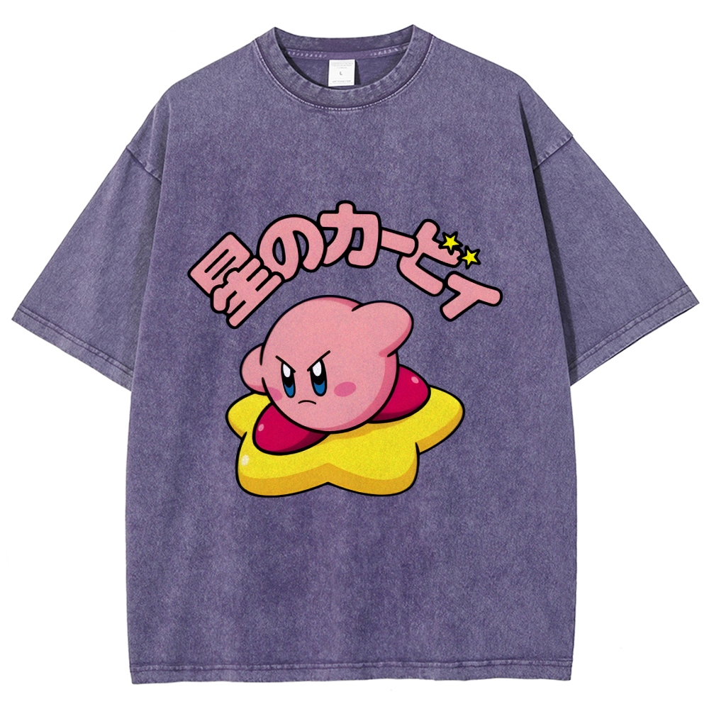 Kirby Vintage Wash Japanese Design T-Shirt
