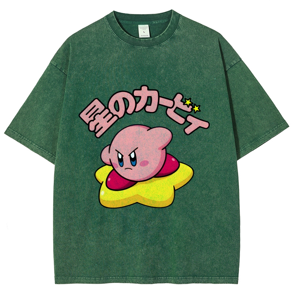 Kirby Vintage Wash Japanese Design T-Shirt