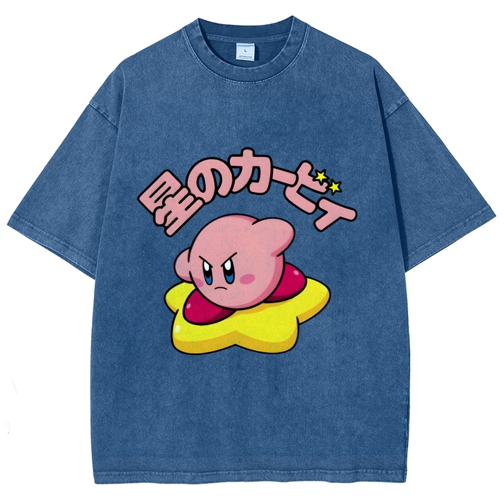 Kirby Vintage Wash Japanese Design T-Shirt