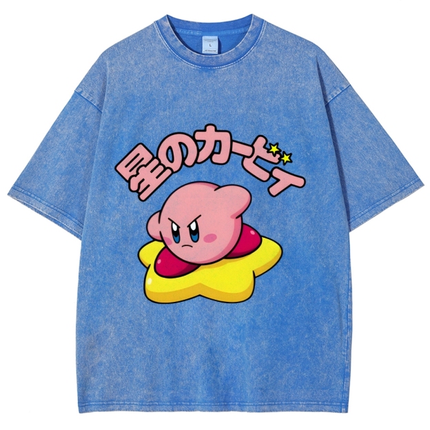 Kirby Vintage Wash Japanese Design T-Shirt