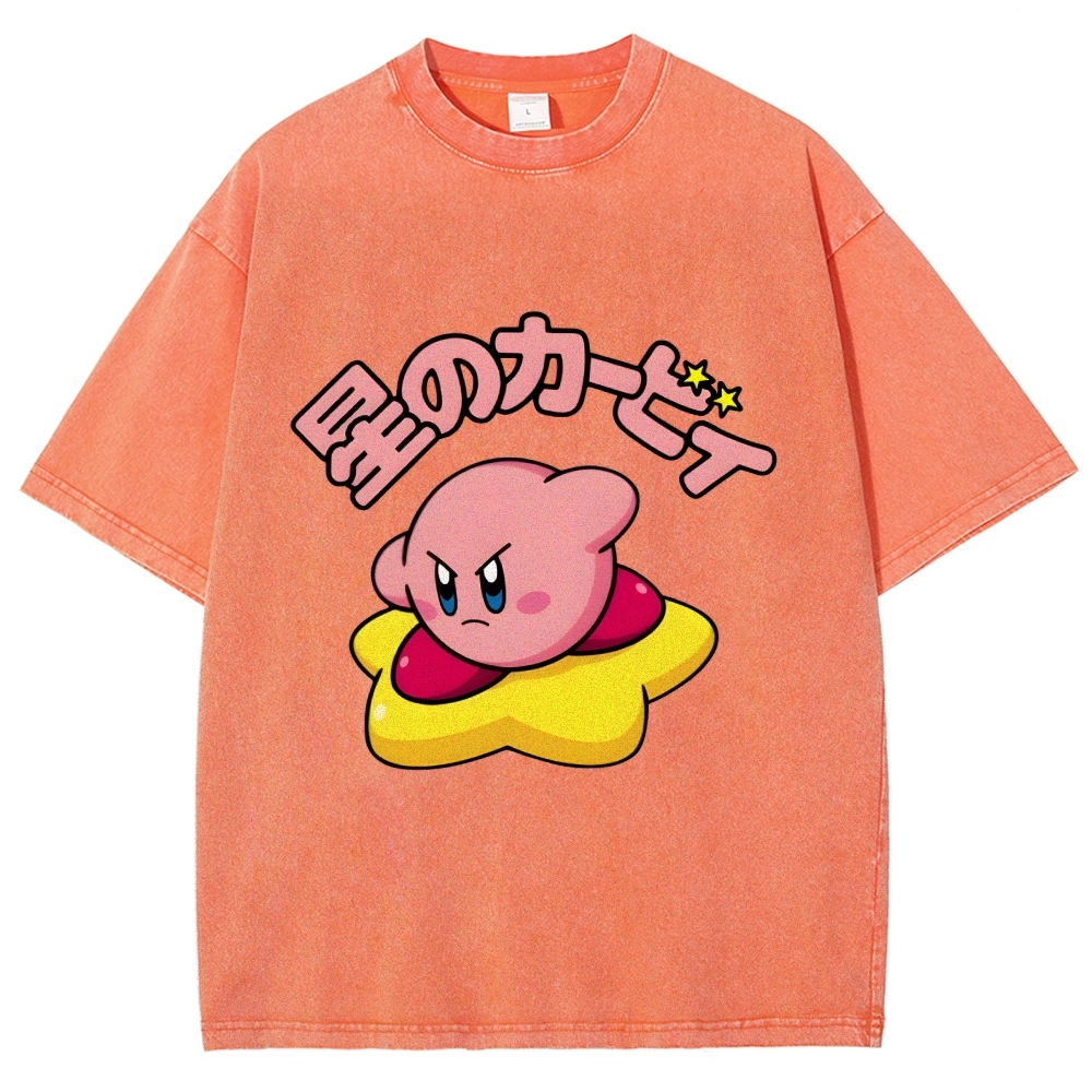 Kirby Vintage Wash Japanese Design T-Shirt