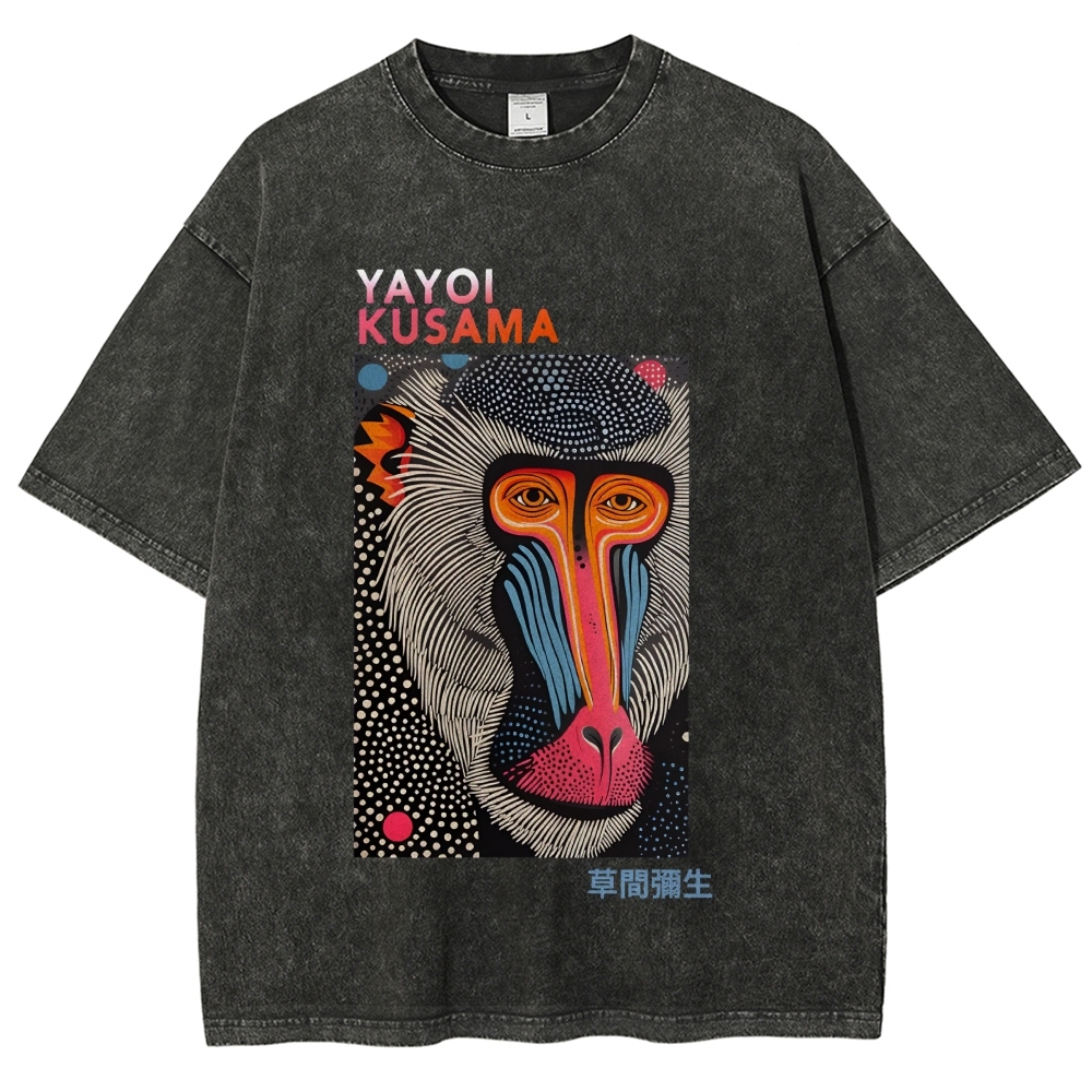 Yayoi Kusama Vintage Washed Crew Neck T-Shirt