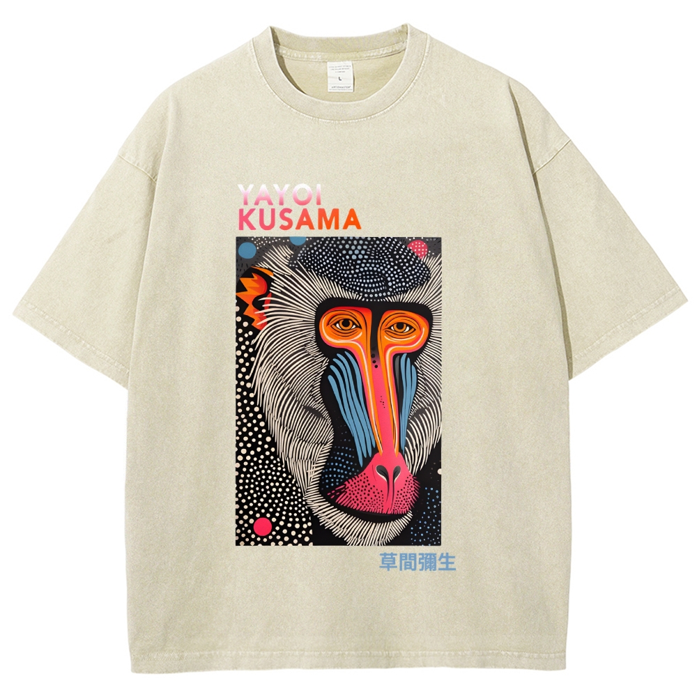 Yayoi Kusama Vintage Washed Crew Neck T-Shirt