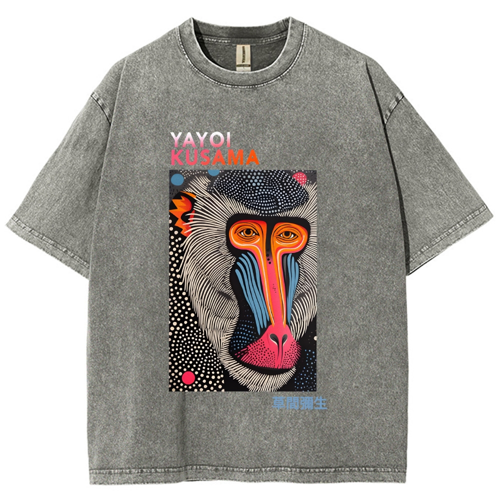 Yayoi Kusama Vintage Washed Crew Neck T-Shirt