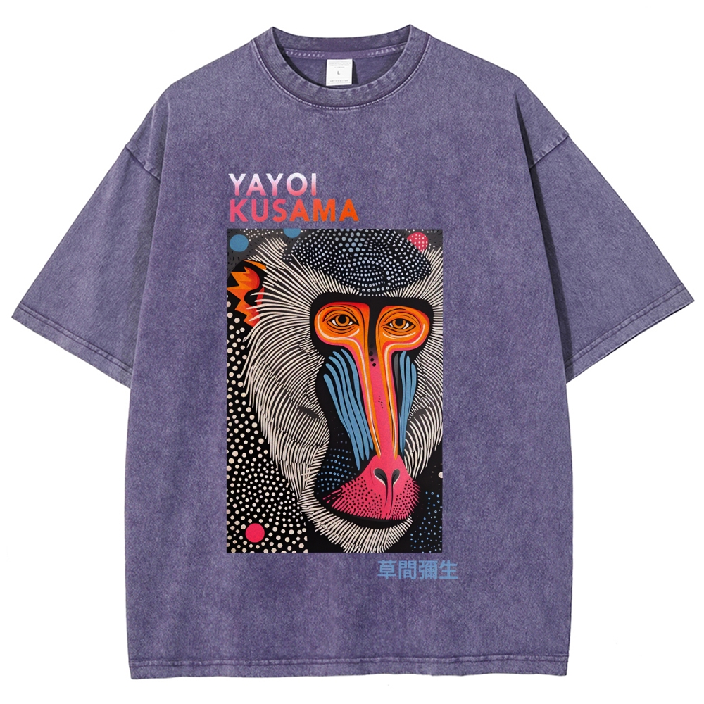 Yayoi Kusama Vintage Washed Crew Neck T-Shirt