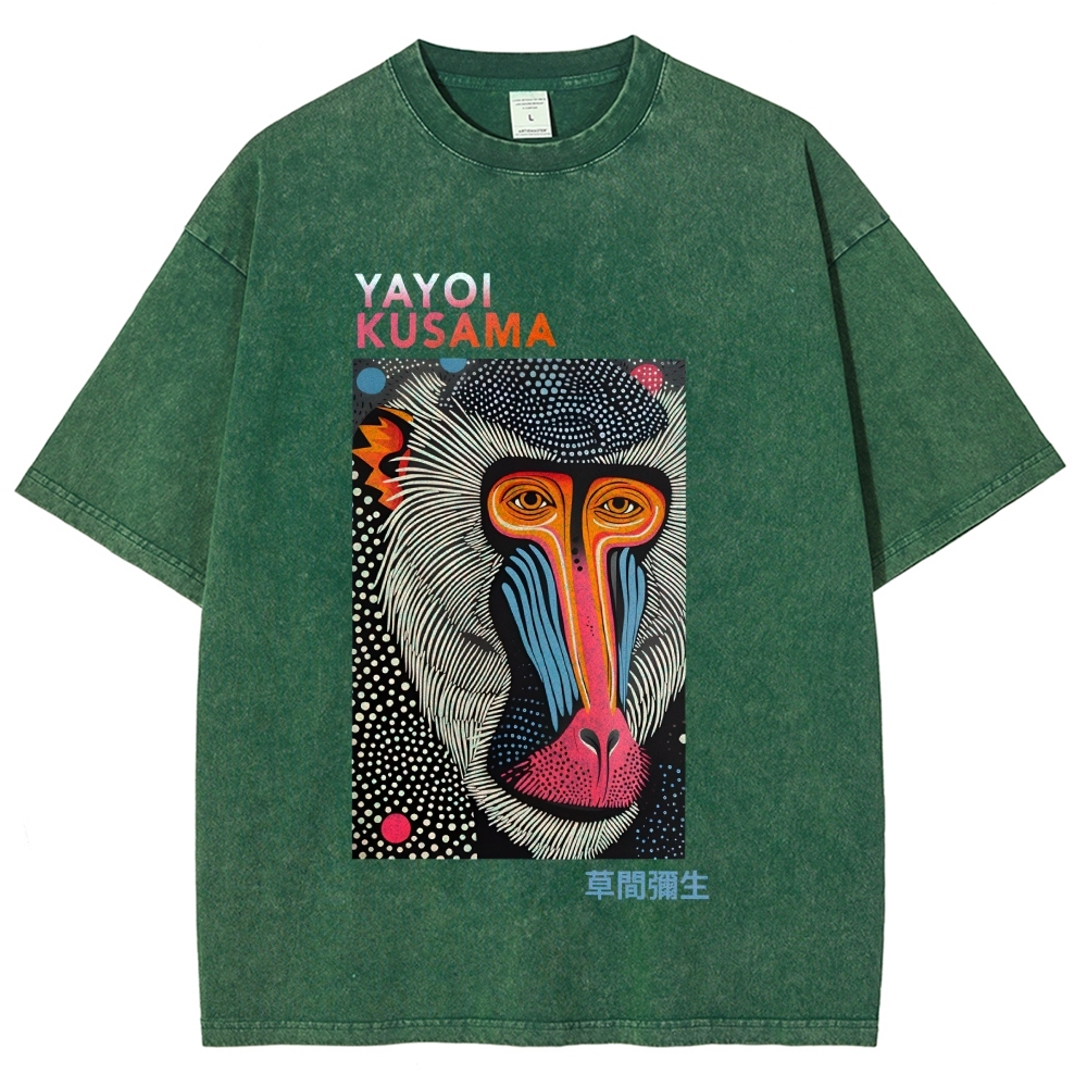 Yayoi Kusama Vintage Washed Crew Neck T-Shirt